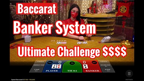 How To Win at Baccarat || Banker System || RNG & Live Play