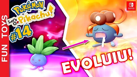 Pokémon: Let's Go, Pikachu! #14 ⚡️ Nosso Oddish EVOLUIU e passamos por uma caverna MUITO DIFÍCIL! 😳