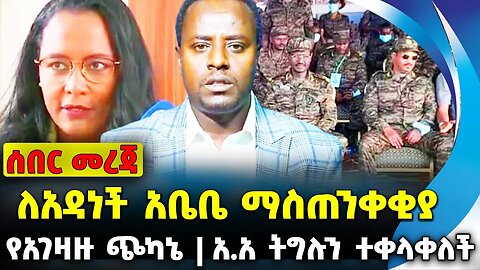 ለአዳነች አቤቤ ማስጠንቀቂያ | አ.አ ትግሉን ተቀላቀለች | የአገዛዙ ጭካኔ || adanech abebe || zemene kasse || addis abeba