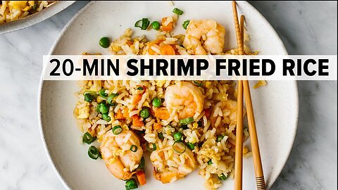 SHRIMP FRIED RICE | easy Chinese fried rice recipe + better than takeout!