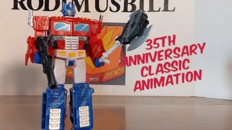 Transformers Siege CLASSIC ANIMATION OPTIMUS PRIME 35th Anniversary War For Cybertron Voyager Review