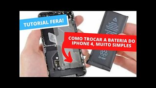 COMO TROCAR BATERIA IPHONE 4 GUIA COMPLETO!