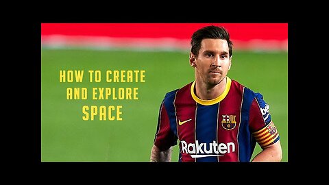 How does Lionel Messi create and run into space?