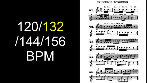 V S Safranek Complete [Method for Bugle] - Exercises from 041 to 045 (Double Tongue)