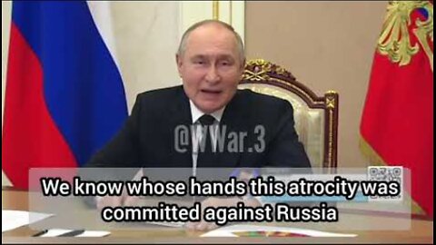 Full video of Putin’s speech dedicated to the terrorist attack in Crocus and the investigation