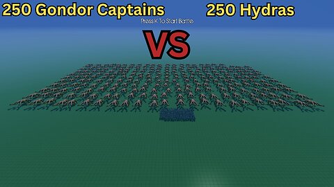 250 Gondor Captains Versus 250 Hydras || Ultimate Epic Battle Simulator