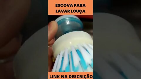 Escova para Lavar Louça com Dispenser para Sabão Líquido/Detergente