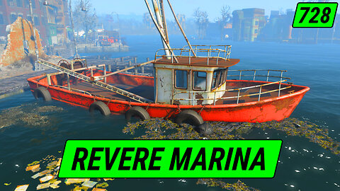 Silent Boats Docked At The Revere Marina | Fallout 4 Unmarked | Ep. 728