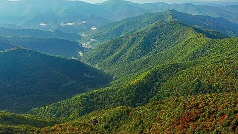 Asheville North Carolina Mountains 2019 Fall Foliage Screensaver Aerial Landscapes Live