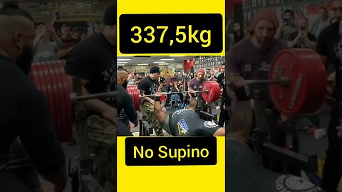 Supino de 337,5kg de Julius Maddox.