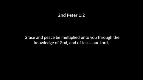 2nd Peter Chapter 1