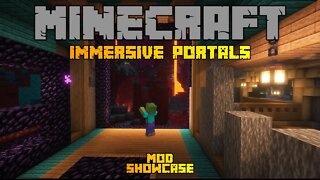 Minecraft: Mod Showcase - Immersive Portals #Shorts