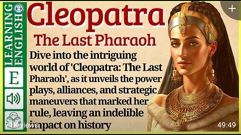 Leran English Through Story ⭐ Level – 3 Cleopatra – Graded Reader | WooEnglish...