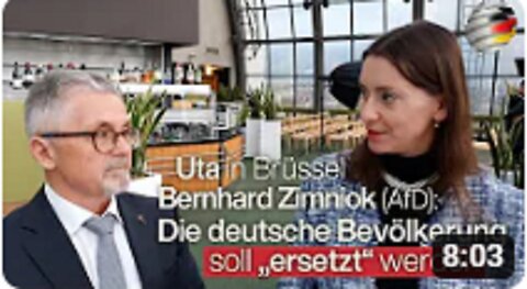 Bernhard Zimniok (AfD): Die Bevölkerung soll „ersetzt“ werden | Uta Ogilvie in Brüssel