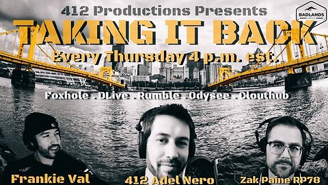 Taking it Back Ep 34 - Thur 4:00 PM ET -