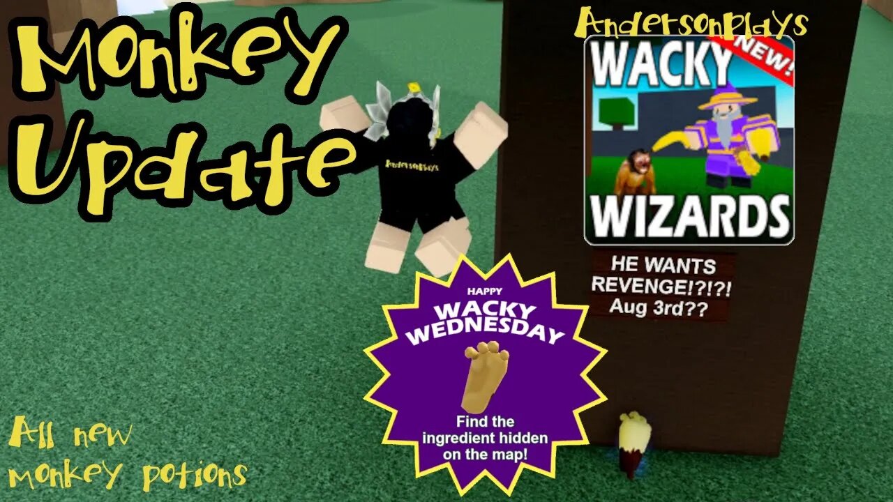 AndersonPlays Roblox Wacky Wizards 🐒MONKEY🐒 - How To Get Monkey Paw ...