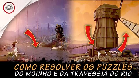 A Juggler's Tale, Como resolver os puzzles do moinho e da travessia do rio | super dica PT-BR