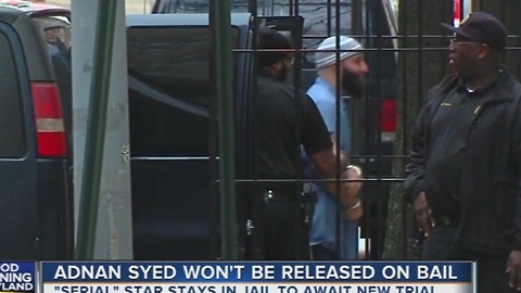 Adnan Syed won't be released on bail