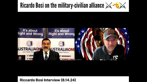 Riccardo Bosi and Patriot Underground on the military-civilian alliance that we are going through.