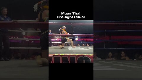 Pre fight Muay Thai Ritual #Thailand #muaythai