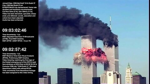 United Airlines Flight 175 crashes in South Tower of World Trade Center