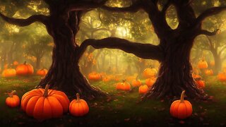 Spooky Halloween Music – Forest of Autumn Pumpkins | Dark, Magical