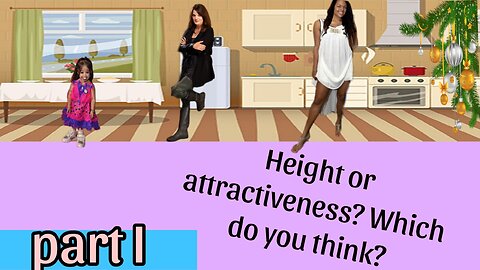 Height comparison of attractive women/ world deta 3d