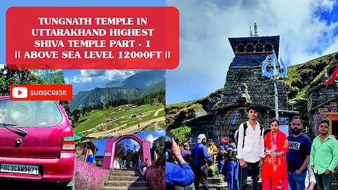 World Highest Shiva Temple Tungnath Mahadev Temple Trek Part - 1 || So Beautiful Place in Chopta 🙏