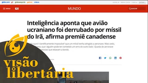 Irã derrubou o avião de passageiros ucraniano | Visão Libertária - 09/01/20 | ANCAPSU