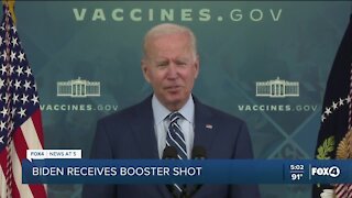 PRESIDENT BIDEN ENCOURAGES BOOSTER SHOTS