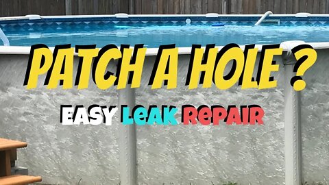 How to Easily Patch a Hole in an Above Ground Pool Liner (Fast)