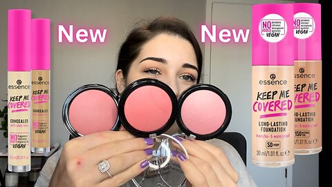 NEW ESSENCE Keep Me Covered Foundation & Concealer + ESSENCE BAKED BLUSHES - UNDER $10!!