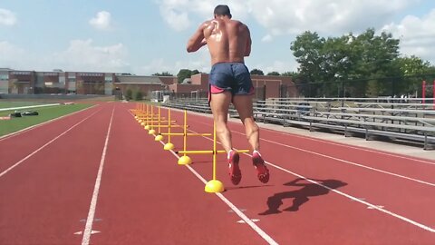 Fun Hurdles and Plyometrics at the Track!