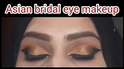 Asian bridal eye makeup look | easy tutorial for beginners | step by step wedding day makeup look