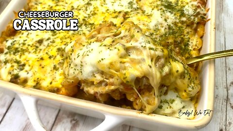 The Most Delicious Cheesy Cheeseburger Casserole