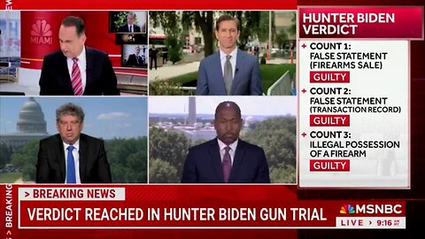 MSNBC Has The Sads: Hunter Biden Found Guilty On All Three Counts