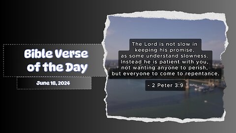 Bible Verse of the Day: June 18, 2024