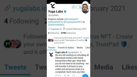 Yuga Labs Has Promised To Refund The Gas Amount Back To Users: #cryptomash #ytshorts #cryptonews