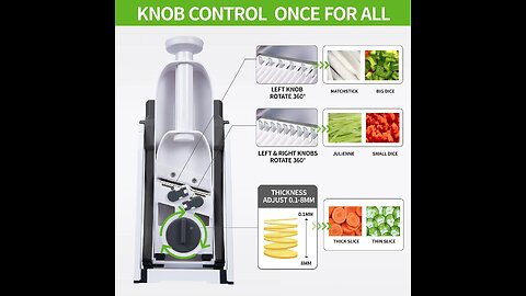 5 In 1 Manual Vegetable Cutter Multifunction Slicer