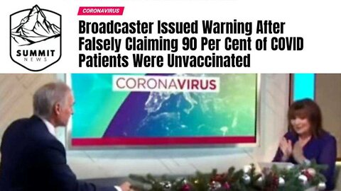 UK Broadcasters Spew 'Medical Misinformation' Targeting Unvaxxed -