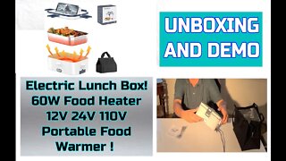 Unboxing and Testing This Portable Electric Lunch Box - Very Nice!