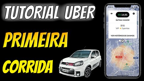 FAZENDO A PRIMEIRA VIAGEM PELA UBER | Como fazer a primeira CORRIDA na UBER