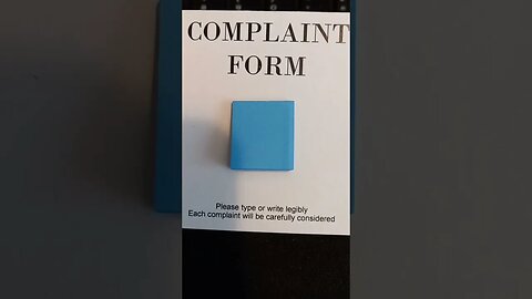 There's No Room For Complaints #small #blue #paper