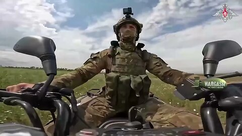 Anti-tank guided missile launcher mounted on a Russian quad bike