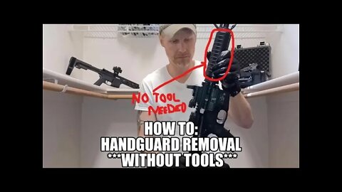 How To: AR-15 Handguard removal WITHOUT TOOLS (M&P 15 sport 2)