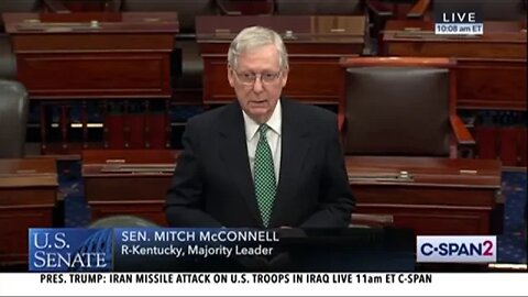 Sen. McConnell Calls Out Pelosi For Blaming The U.S. Despite 40 Years Of Iranian Aggression