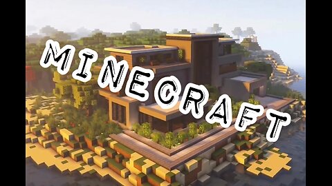 Building a modern villa in Minecraft