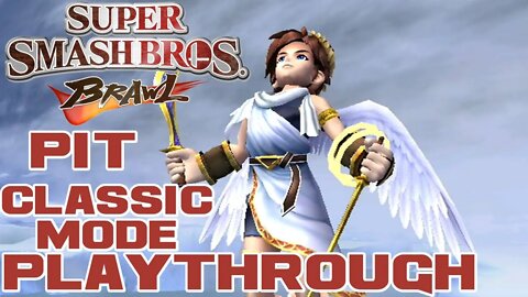 Super Smash Bros. Brawl - Pit Classic Mode Playthrough - Nintendo Wii 😎Benjamillion