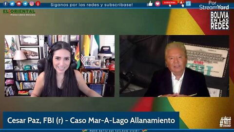 Cesar Paz, Agente del FBI (r) hoy nos habla del allanamiento a Mar-A-Lago