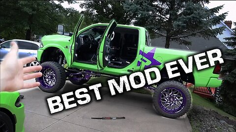 HUGE RAM GETS BIG SUSPENSION UPGRADES + ALSO REMOVING MY ENTIRE TRUCKS INTERIOR...